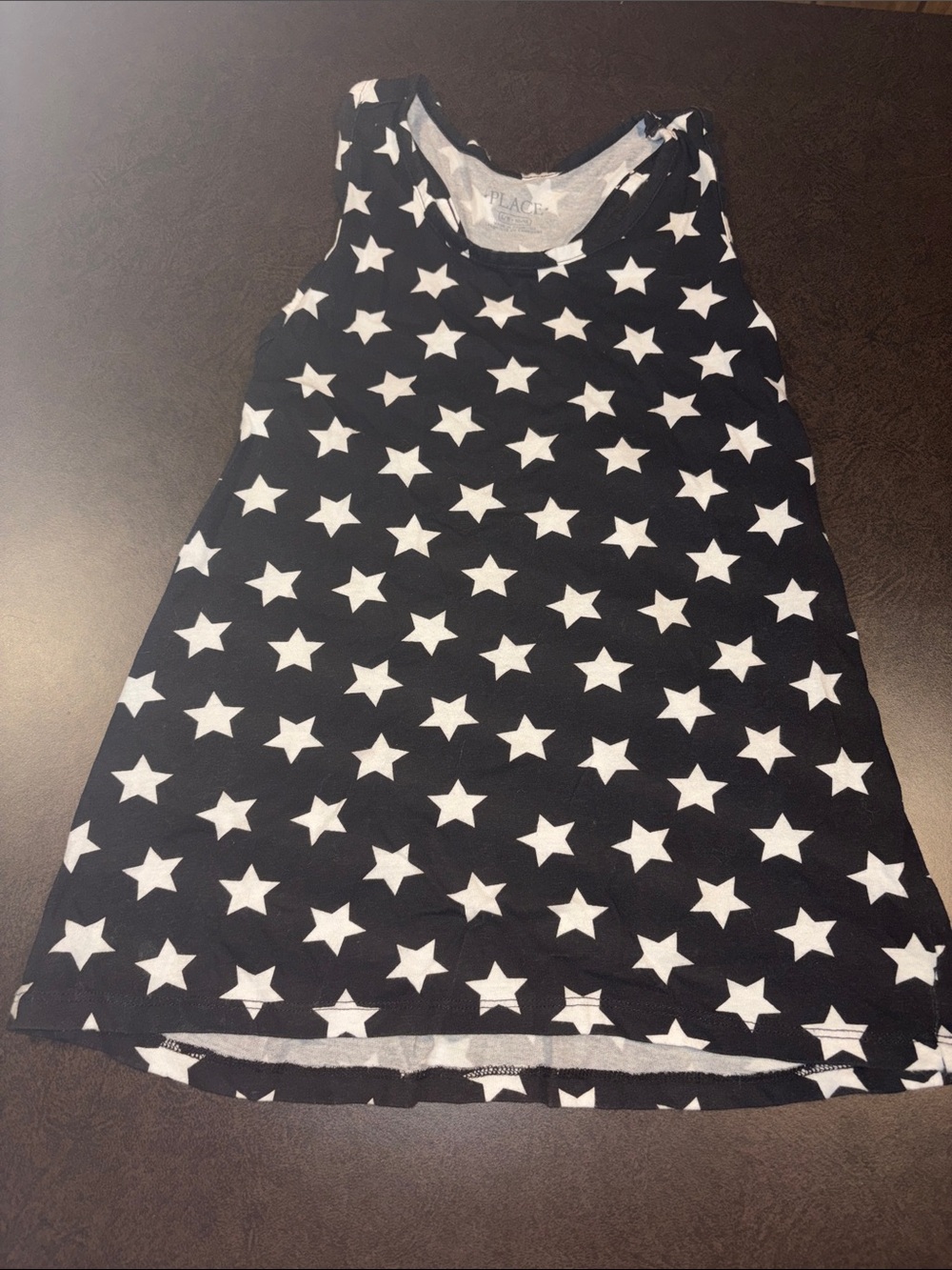 Place Black & White Star Print Dress